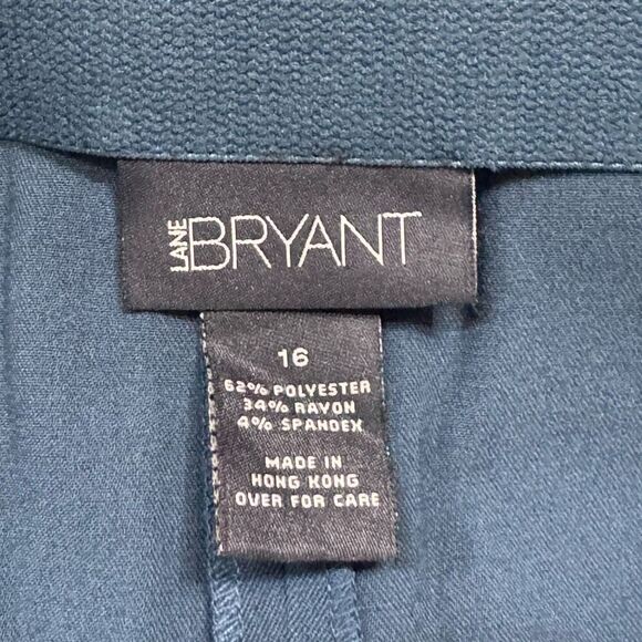 Lane Bryant Women's Size 16 Zipper Fitted Pencil Skirt green - Picture 5 of 6